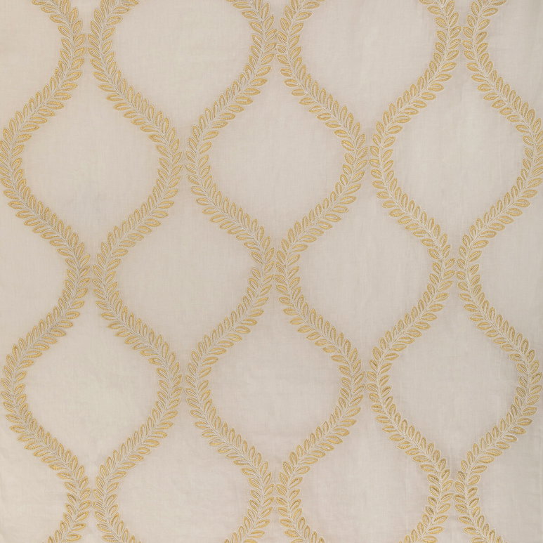 Brunschwig &amp; Fils Camus Sheer Yellow Fabric