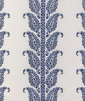 Brunschwig & Fils Yara Paisley Embroidery Blue Fabric