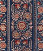 Brunschwig & Fils Saanvi Embroidery Blue/Red Fabric