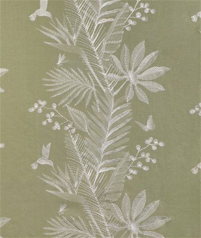 Brunschwig & Fils Manda Embroidery Leaf Fabric