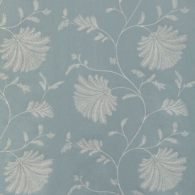 Brunschwig &amp; Fils Maelle Embroidery Seafoam Fabric