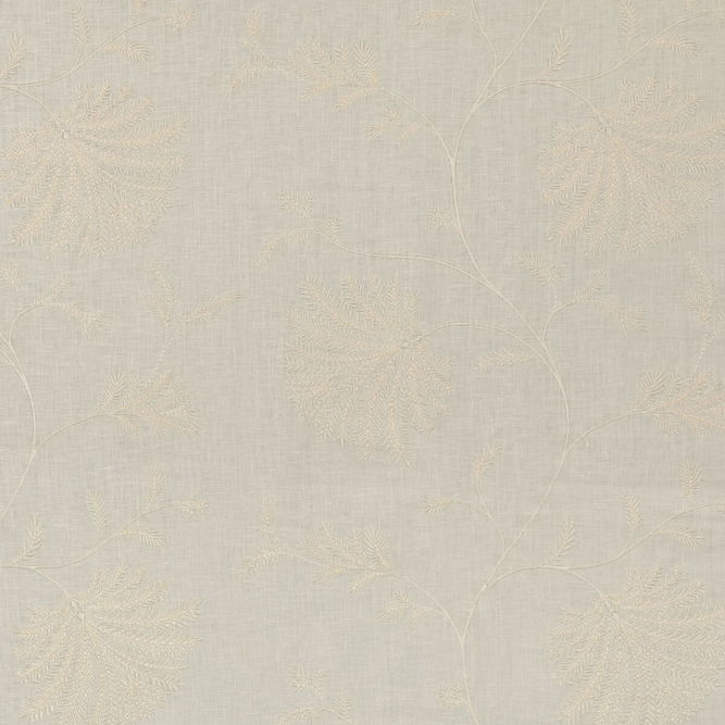 Brunschwig &amp; Fils Maelle Embroidery Ivory Fabric