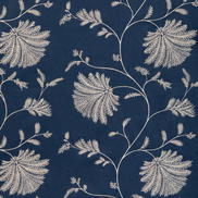 Brunschwig & Fils Maelle Embroidery Navy Fabric