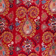Brunschwig & Fils Lavali Embroidery Red/Gold Fabric