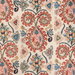 Brunschwig & Fils Lavali Embroidery Coral/Sky Fabric