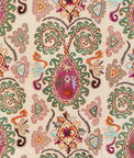 Brunschwig & Fils Lavali Embroidery Plum/Multi Fabric