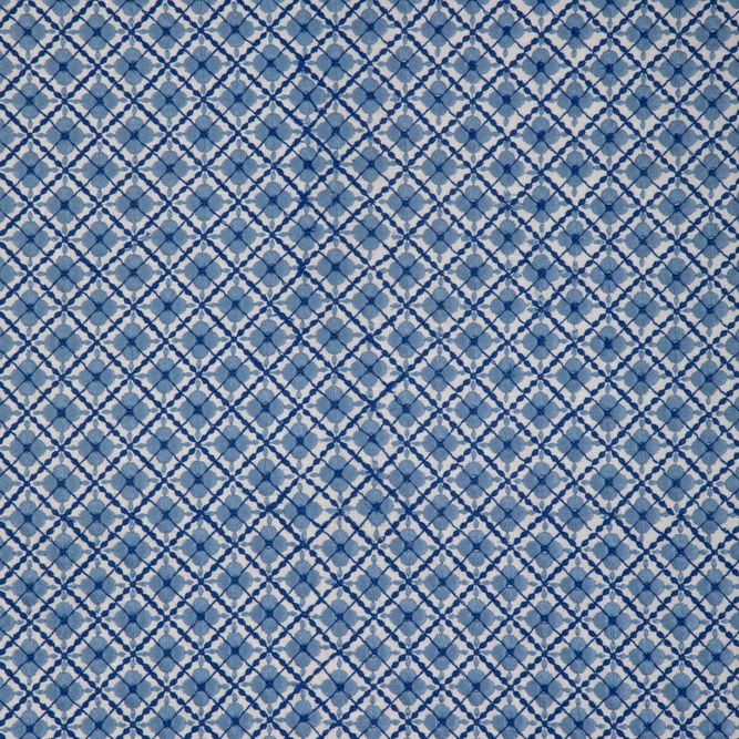 Brunschwig &amp; Fils Ines Embroidery Blue Fabric