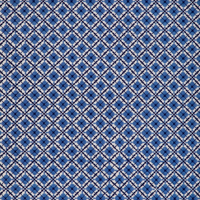 Brunschwig &amp; Fils Ines Embroidery Navy Fabric