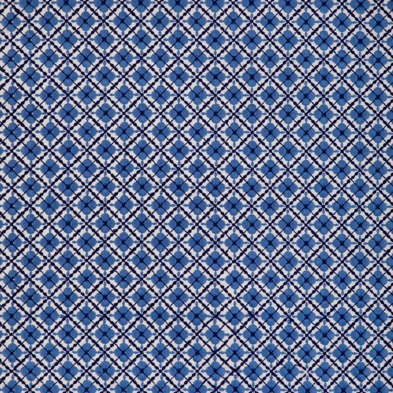 Brunschwig &amp; Fils Ines Embroidery Navy Fabric