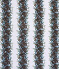 Brunschwig & Fils Rayure Fleurie II Lake Fabric