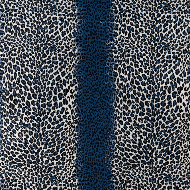 Brunschwig &amp; Fils Leopard II Blue Fabric