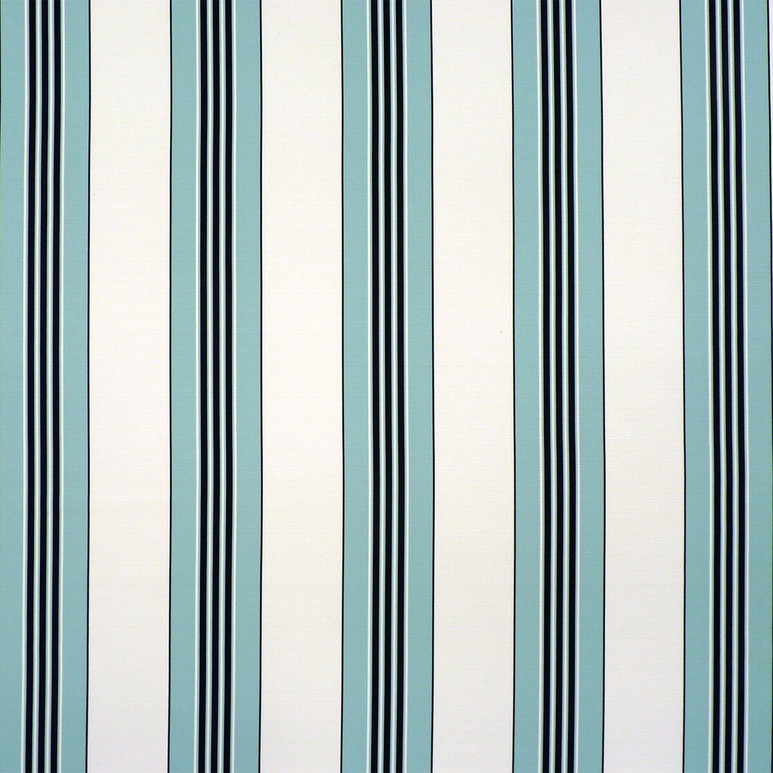 Brunschwig &amp; Fils Rayure II Aqua Fabric