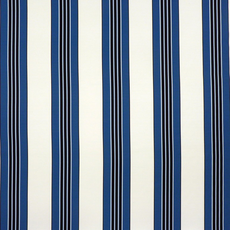 Brunschwig &amp; Fils Rayure II Blue Fabric