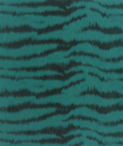 Brunschwig & Fils Tigre Warp Print Teal Fabric