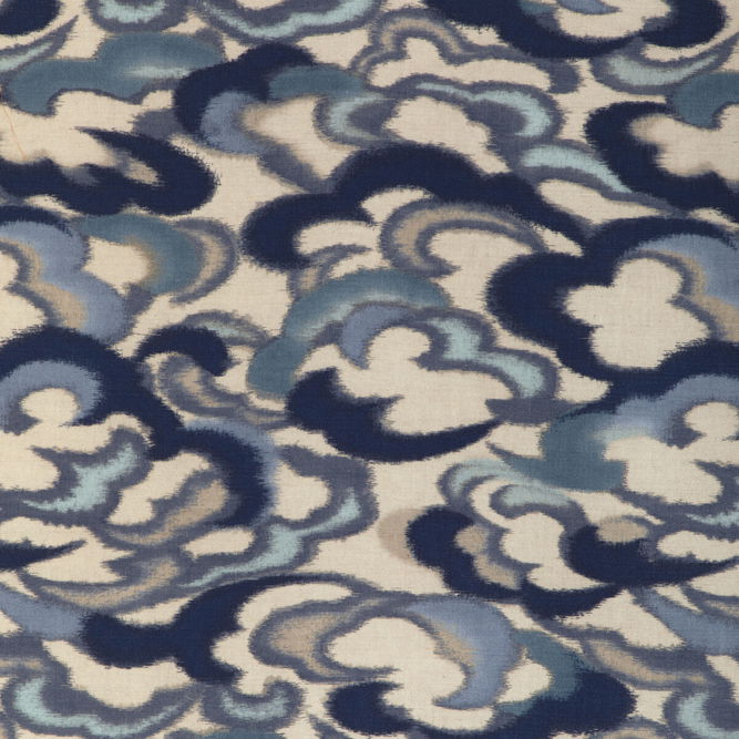 Brunschwig &amp; Fils Stratus Print Sky/Lapis Fabric