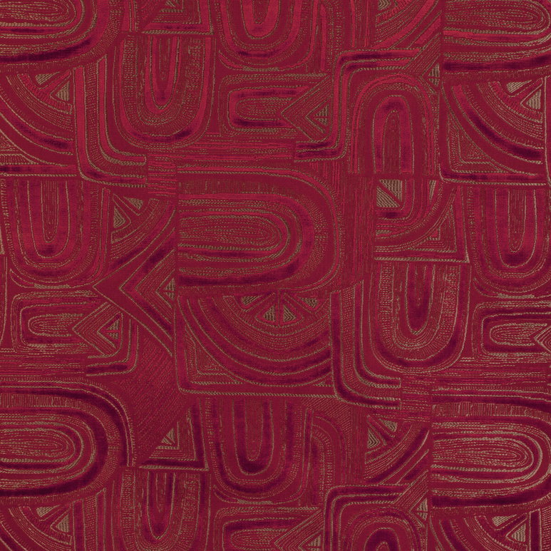 Brunschwig &amp; Fils Timbre Velvet Garnet Fabric