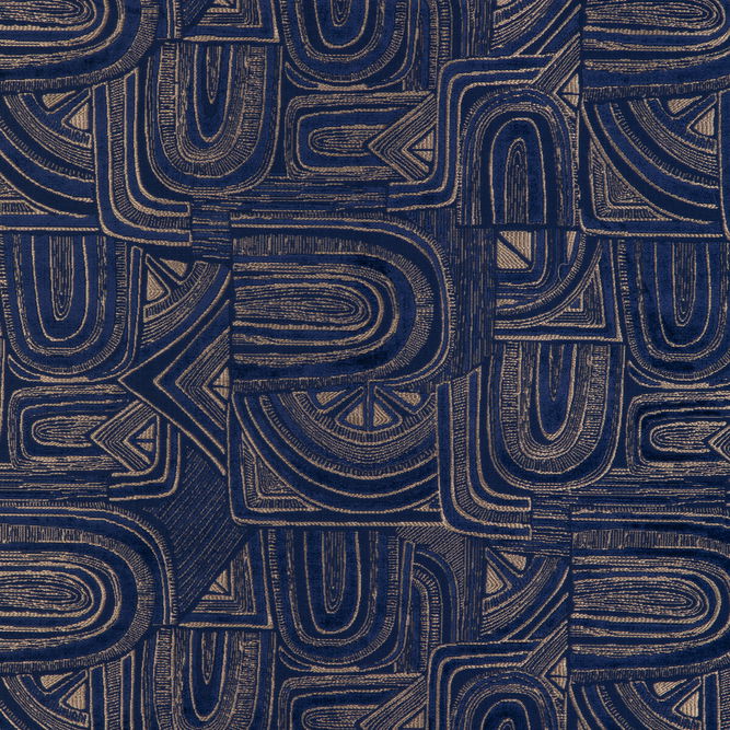 Brunschwig &amp; Fils Timbre Velvet Lapis Fabric