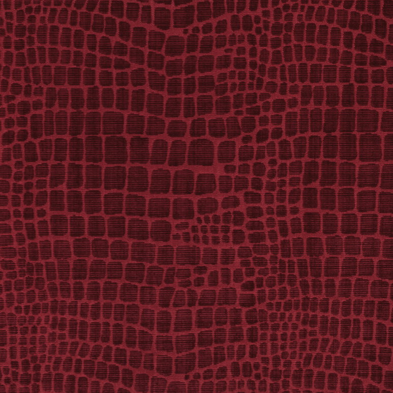Brunschwig &amp; Fils Croc Velvet Garnet Fabric