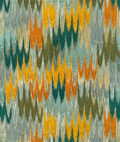 Brunschwig & Fils Duval Embroidery Teal/Topaz Fabric