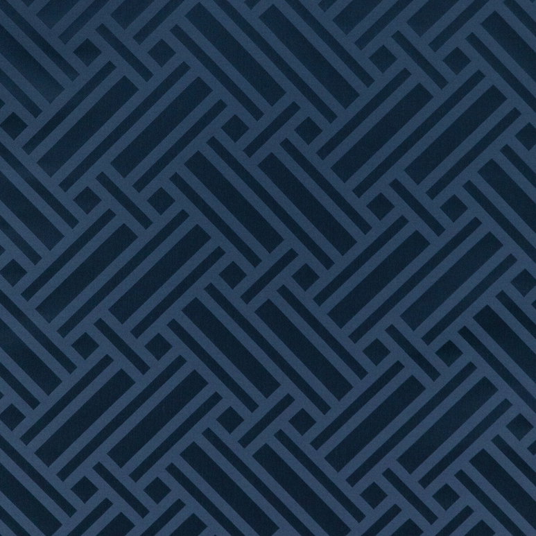 Brunschwig &amp; Fils Martel Weave Navy Fabric