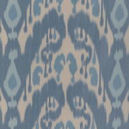 Brunschwig & Fils Bukara Warp Print Blue Fabric