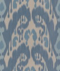 Brunschwig & Fils Bukara Warp Print Blue Fabric