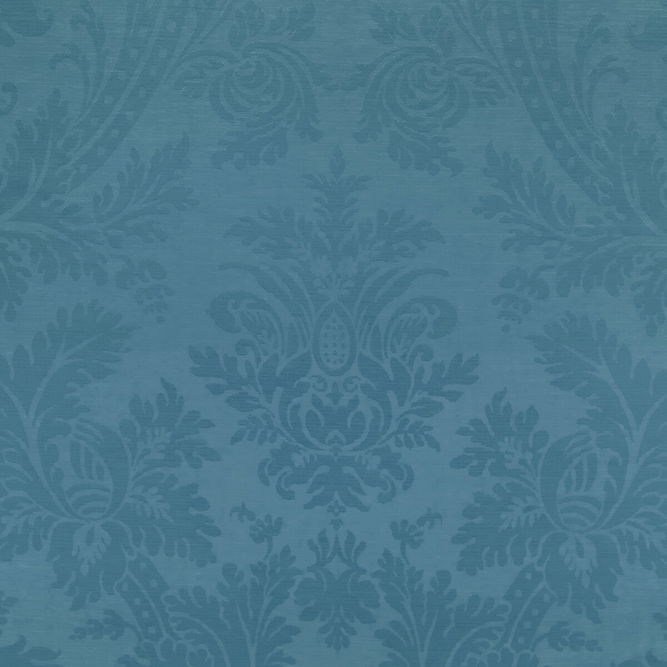 Brunschwig &amp; Fils Arnaud Damask Blue Fabric