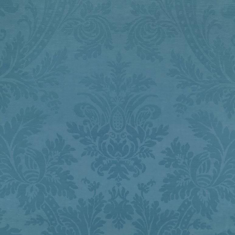 Brunschwig &amp; Fils Arnaud Damask Blue Fabric