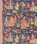 Brunschwig & Fils Shalimar Print Navy/Red Fabric