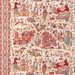 Brunschwig & Fils Shalimar Print Berry/Sand Fabric