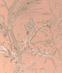 Brunschwig & Fils Bird And Thistle II Peach Fabric