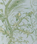 Brunschwig & Fils Bird And Thistle II Sky Fabric