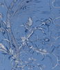 Brunschwig & Fils Bird And Thistle II Blue Fabric