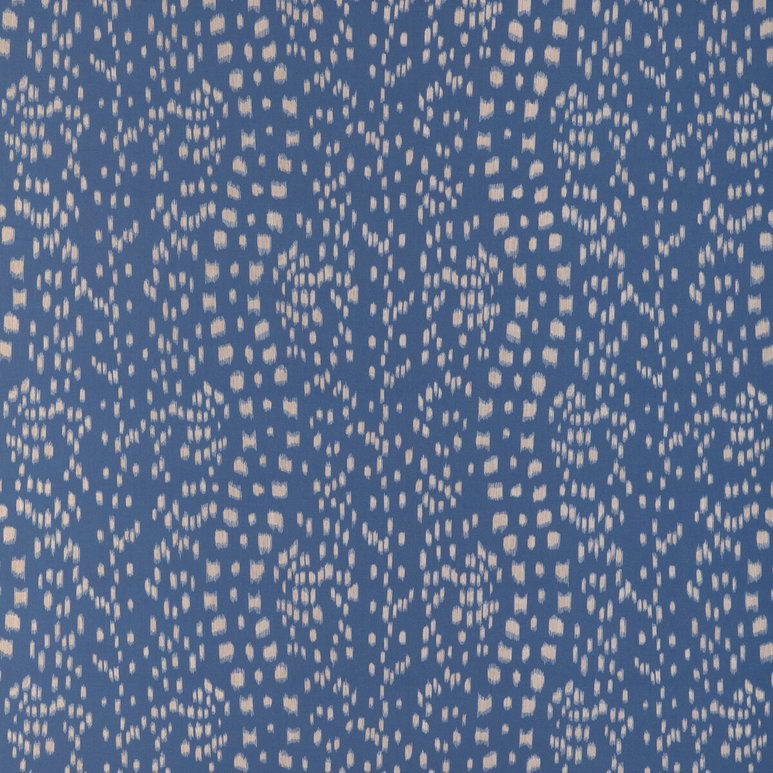 Brunschwig &amp; Fils Les Touches Reverse Blue Fabric
