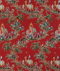 Brunschwig & Fils Beauport Promenade Red Fabric