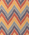 Brunschwig & Fils Cascade Print Red/Blue Fabric