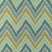 Brunschwig & Fils Cascade Print Teal/Green Fabric
