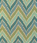 Brunschwig & Fils Cascade Print Teal/Green Fabric