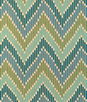Brunschwig & Fils Cascade Print Teal/Green Fabric