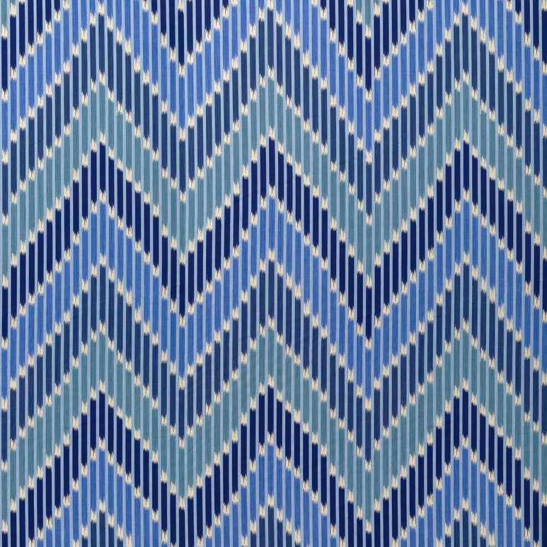 Brunschwig &amp; Fils Cascade Print Blue/Sky Fabric