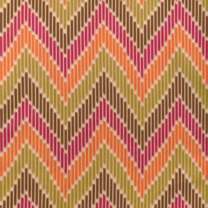Brunschwig &amp; Fils Cascade Print Berry/Leaf Fabric
