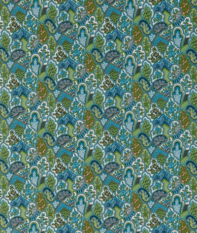 Brunschwig & Fils Villandry Print Aqua Fabric