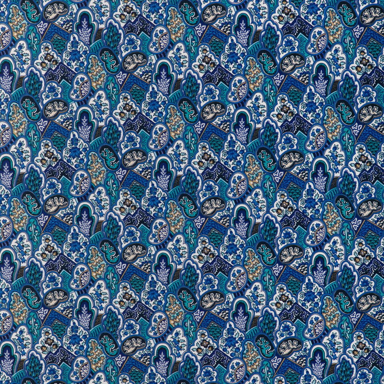 Brunschwig &amp; Fils Villandry Print Azure Fabric