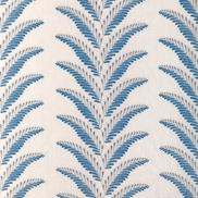 Brunschwig & Fils Fougere Embroidery Blue Fabric