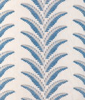 Brunschwig & Fils Fougere Embroidery Blue Fabric