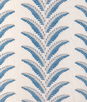 Brunschwig & Fils Fougere Embroidery Blue Fabric