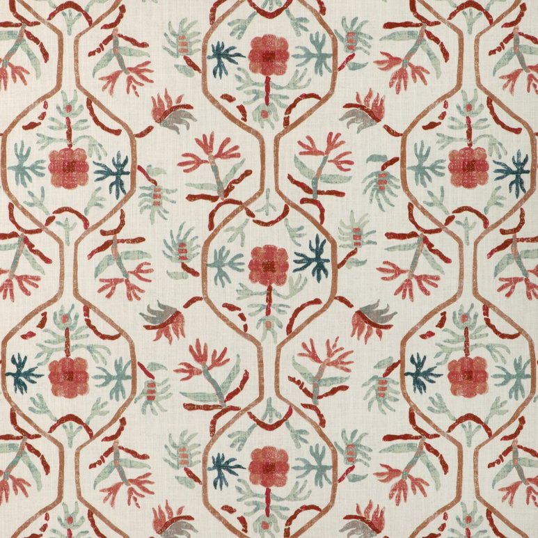 Brunschwig &amp; Fils Le Jasmin Print Spice Fabric