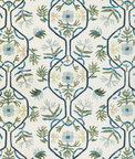 Brunschwig & Fils Le Jasmin Print Marine Fabric