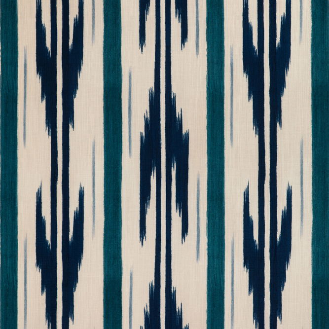 Brunschwig &amp; Fils Le Mistral Print Indigo Fabric