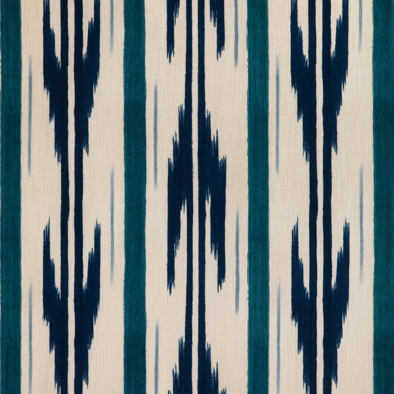 Brunschwig &amp; Fils Le Mistral Print Indigo Fabric